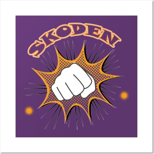 SKODEN flash KO fist design Posters and Art